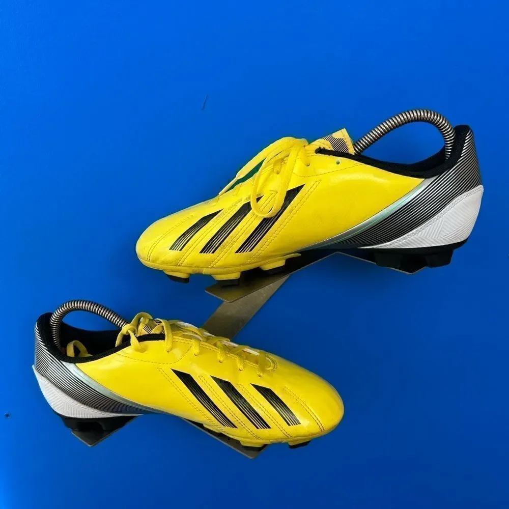 adidas F5 TRX FG Soccer Cleats Vivid Yellow with Black, used 1 time,SIZE 6